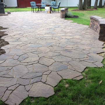 Natural irregular patio