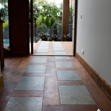 Hallways by IndoTeak Design.