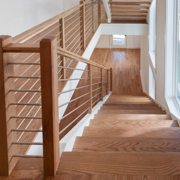 Project #48 | Contemporary Staircase with Warm Tones