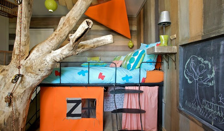 Chambre d’enfant de la semaine : Un arbre dans ma cabane !