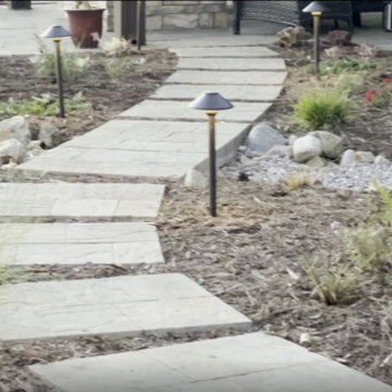 Xeriscape & Native Garden with Waterfall