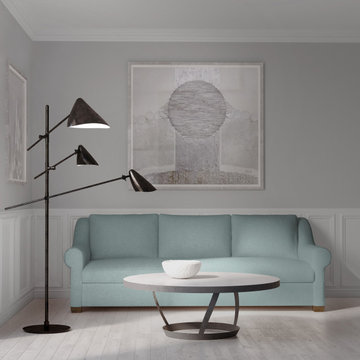 Inspire Awe: Thompson Sofa in Box Weave Linen