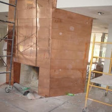 Den fireplace