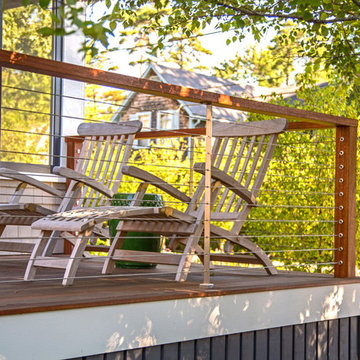 Wood Deck with DriveTite Cable Railing