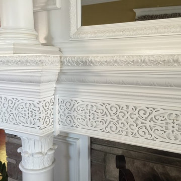 Victorian Fireplace surround with Hidden TV