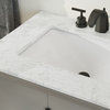 The Ezra Bathroom Vanity, Cashmere Gray, 60", Double Sink, Freestanding