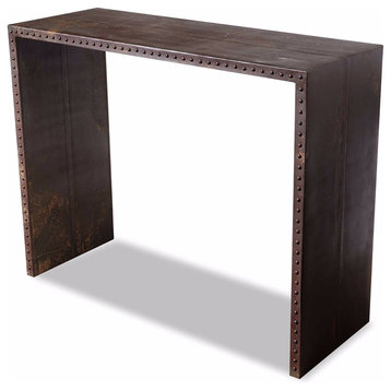Brown Waterfall Console