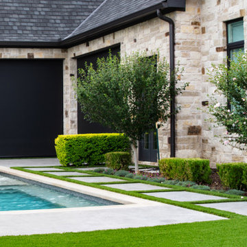 Artificial Grass Pool Project