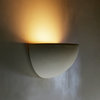 Bates Quarter Sphere Indoor Wall Light, Paintable Bisque