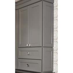 Wall Cabinet with Applied Doors on End - Bathroom Cabinets