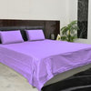 800 Thread Count Solid Sheet Set in Twin Size - 100% Egyptian Cotton, Lilac