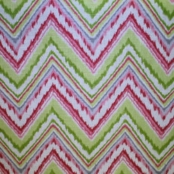 Chevron Cherade: Petal - Upholstery Fabric
