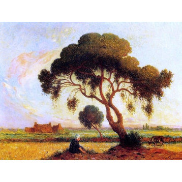 Ferdinand Du Puigaudeau Breton Woman Seated under a Large Tree Wall Decal