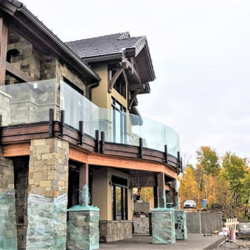 Custom Deck Posts and Glass