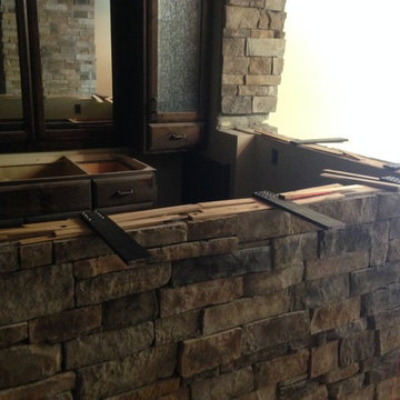 Gorgeous Bar w/ Brick and Granite Top!