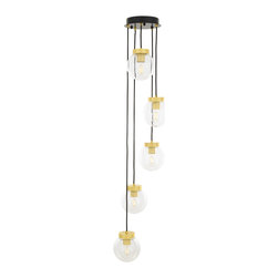 AGUSTA FIVE GLOBE CHANDELIER - Chandeliers