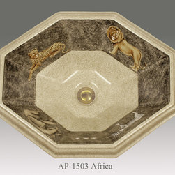 Hand Painted Drop-in Sinks by Atlantis - Bathroom Sinks