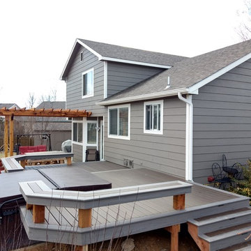 Custom FiberOn Deck and Cedar Pergola