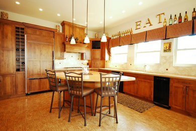 Elegant kitchen photo in Denver