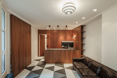 Inspiration pour une cuisine design.