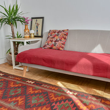 Nouvelle vie pour un appartement des années 60 sous le signe de la détente