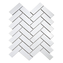 Walls and Floors - Herringbone Mosaic Tiles, 1 Sheet - Wall And Floor Tile