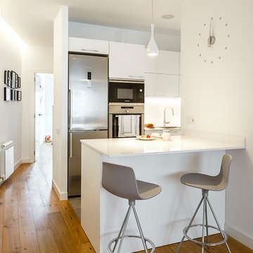 Cocina abierta en vivienda