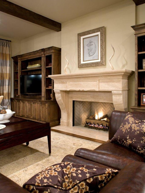 Herringbone Fireplace Houzz