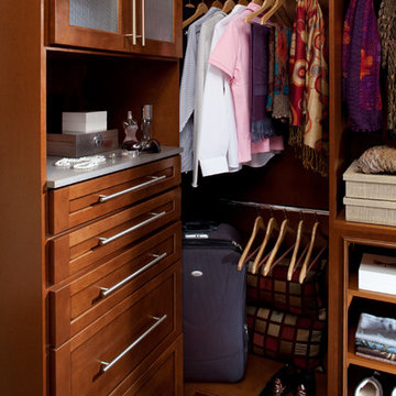 Chocolate Cherry Cabinets