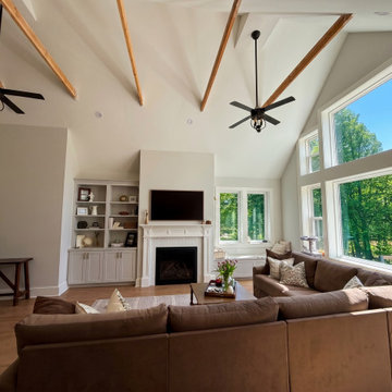 Living Room Summer View | Two-Level Addition Allendale NJ