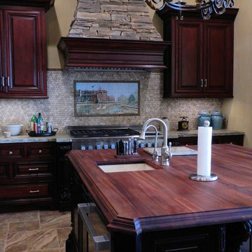 "Snowy Egrets & Copper Red Bald Cypress" kitchen backsplash tile mural