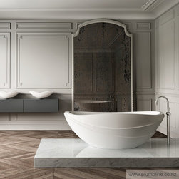 Harmony Oval Stone Freestanding Bath By Plumbline - Bathtubs