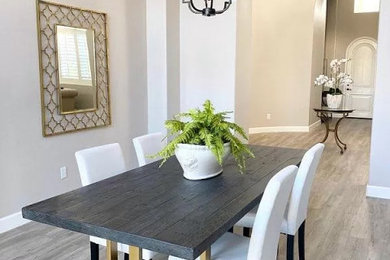 Inspiration for a french country dining room remodel in Los Angeles