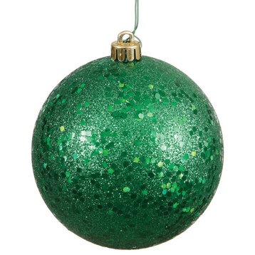 Vickerman 8" Sequin Ball Ornament, Green