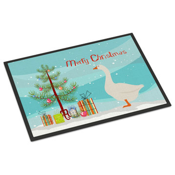 Caroline's TreasuresEmbden Goose Christmas Doormat 18x27 Multicolor