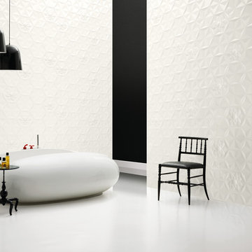 Bisazza Glass Tile - White Frozen Garden