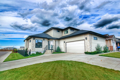 Inspiration for a modern exterior home remodel in Other