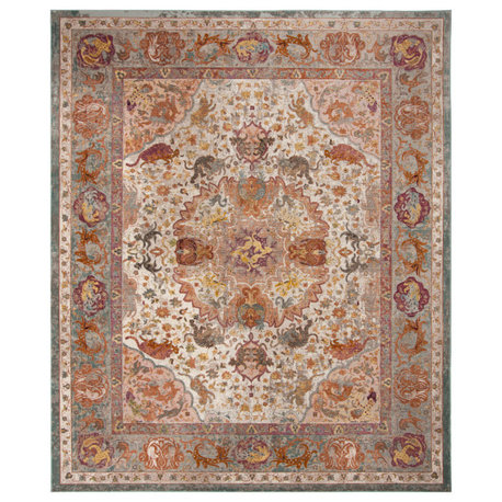Safavieh Aria Collection ARA120 Rug, Beige/Orange, 8'x10'
