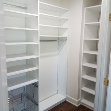Custom White Walk-in Closet W/ Removable Storage Basket - Waldorf, MD