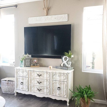 Beachy, Boho Farmhouse Gets Transformed With Woven Wood Shades