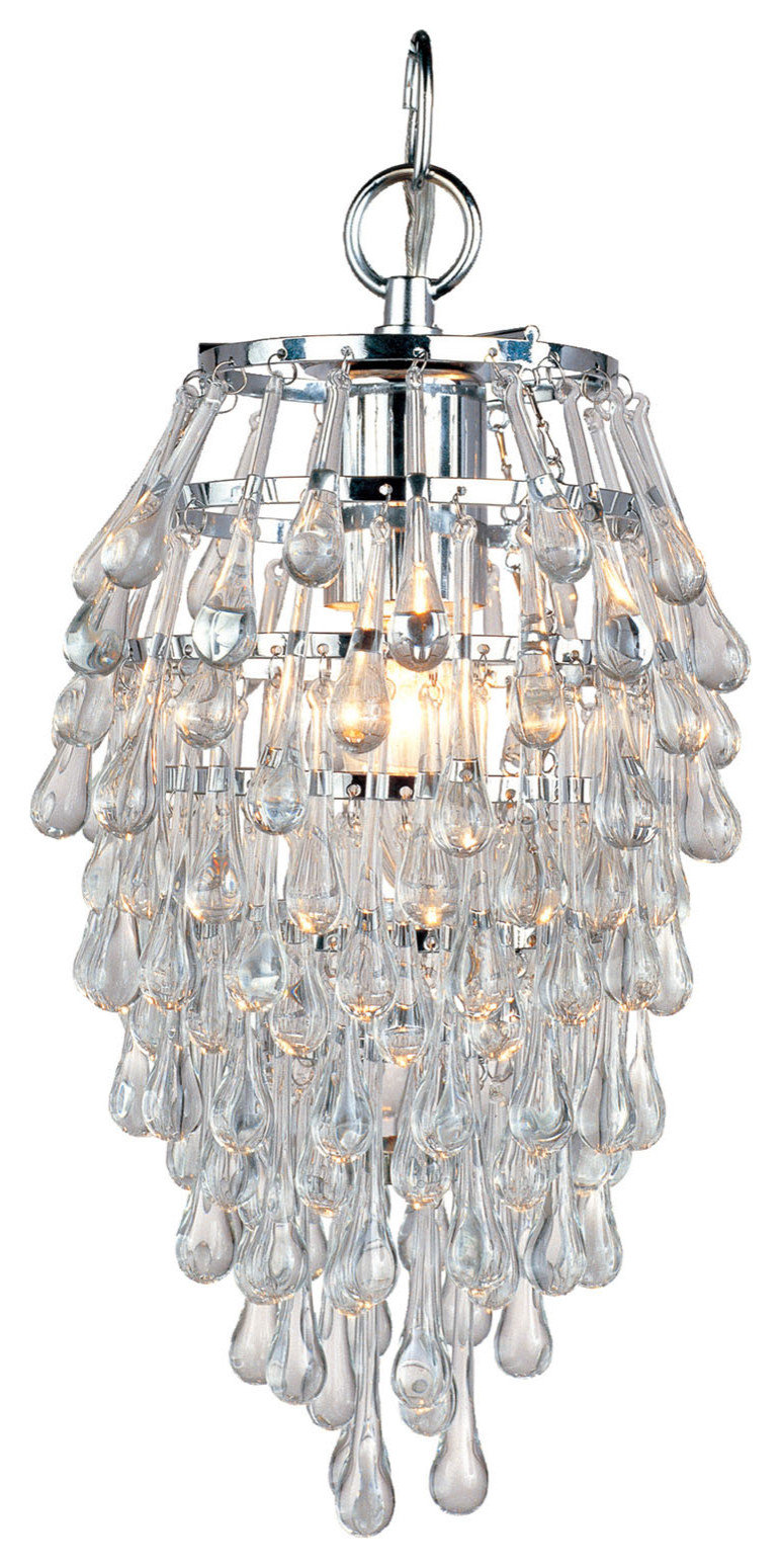 Crystal Teardrop Mini Chandelier - Contemporary - Chandeliers - by ...