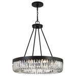 Crystorama - Alister 10 Light Chandelier, Charcoal Bronze - This 10 light Chandelier from the Alister collection by Crystorama will enhance your home with a perfect mix of form and function. The features include a Charcoal Bronze finish applied by experts.