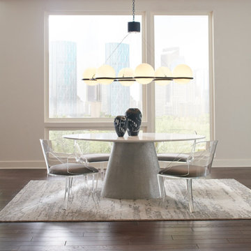 Clear Lucite Acrylic Dining Chairs