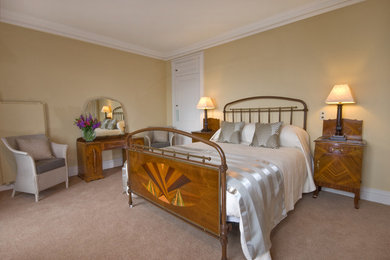 This is an example of an eclectic bedroom in Devon.