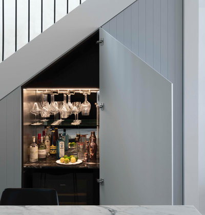 Contemporary Home Bar by Ginardi