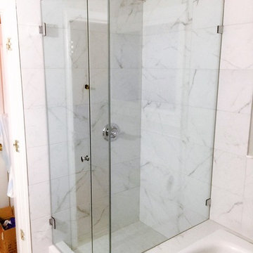 90 Degree Frameless Glass Shower Doors