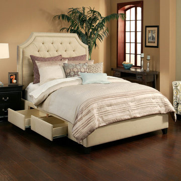 Casual Elegance- Audrey 4 Drawer Storage Bed