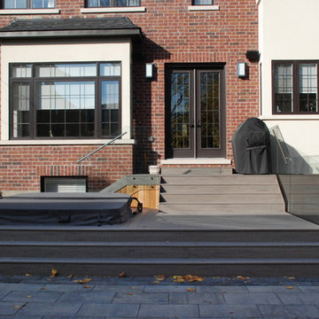 Leaside Modern Backyard Statement with Custom Structures