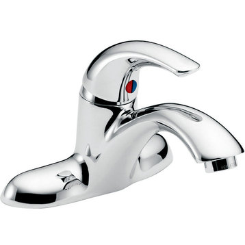 Delta Centerset Faucet With Lever Handles, Polished Chrome