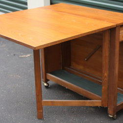 Vintage Teak Foldable Table and 4 Folding Chairs - Products